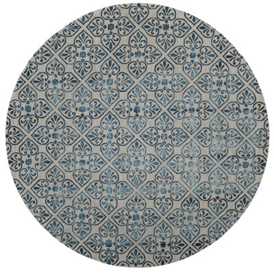 Oakton Hand Tufted Wool Floral Rug