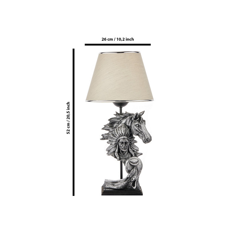 Lampe de table Danwood, gris, Blanc