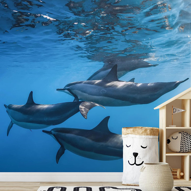 Nautical Ocean Peel & Stick Border, 100" L x 144" W