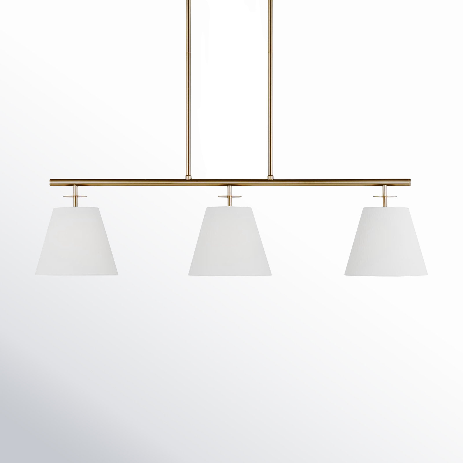 Stephens 3 - Light Metal Dimmable Chandelier, Brass