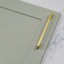 Brushed Brass Slim Square D-Bar Handles-120768038