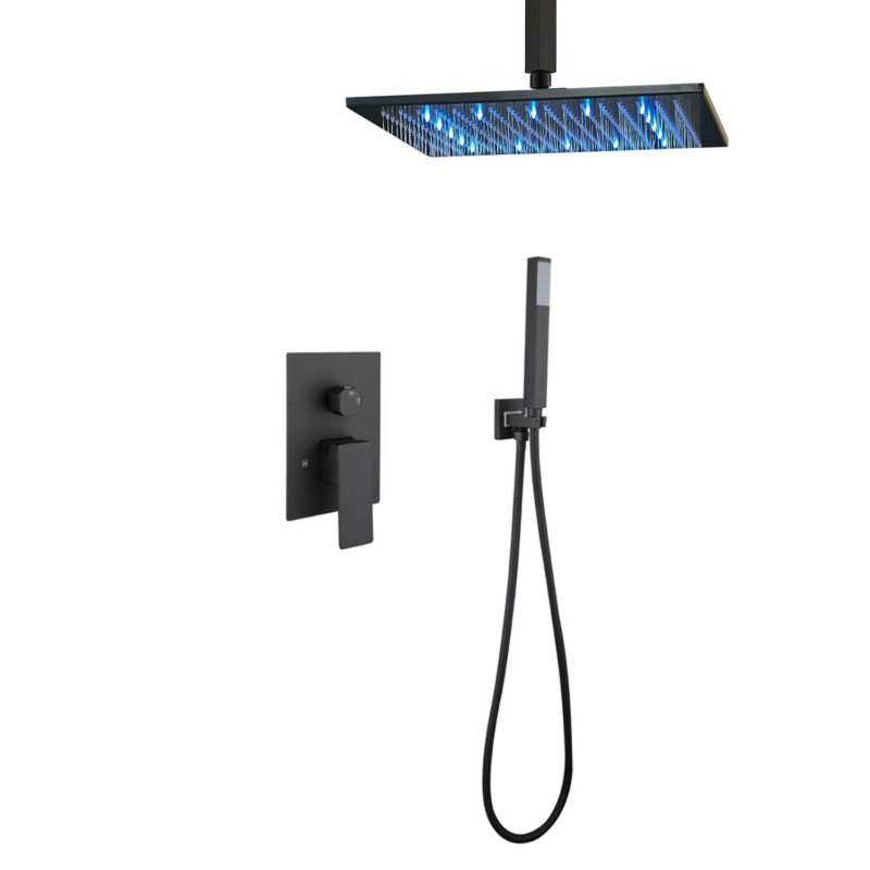 Système de douche complet à pression équilibrée avec soupape brute del