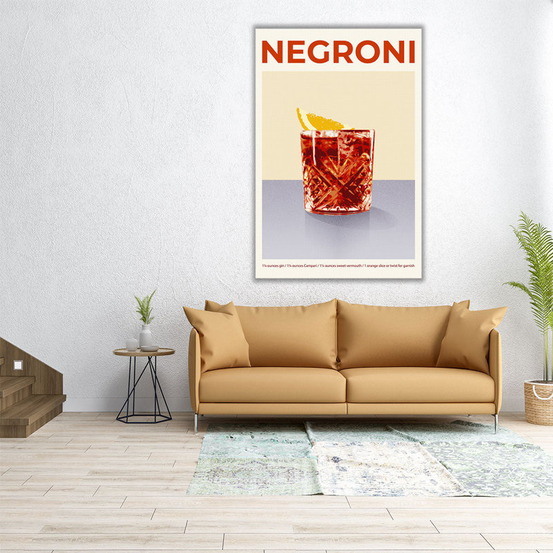 «Cocktail Exposition Poster I», reproduction d'art sur toile, H 18 po x l 12 po