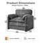Fauteuil d'appoint simple 38,1 '' Chenille