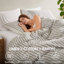 Ensemble de housse de couette et taie décorative en lin et coton-113992215