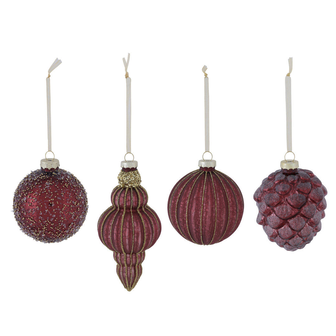12 Piece Glass Bauble Collection