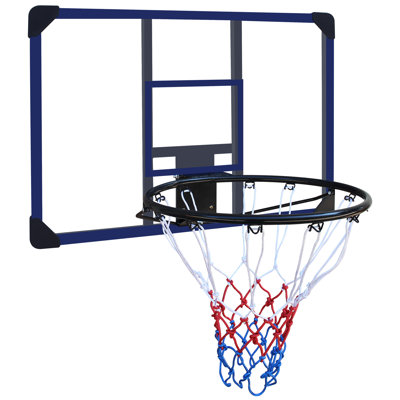 35"x24" Wall Mounted Basketball Hoop with Shatterproof Backboard, Foldable Rim & All-Weather Net for Garage Backyard Indoor Outdoor