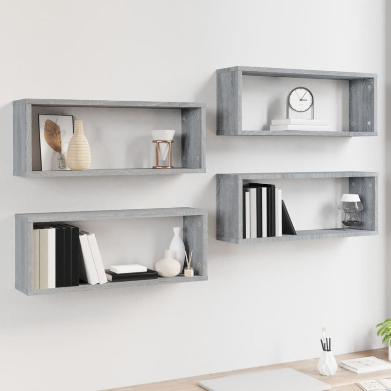 Rubino 4 Piece, Grey Sonoma, 60 x 15 x 23 cm