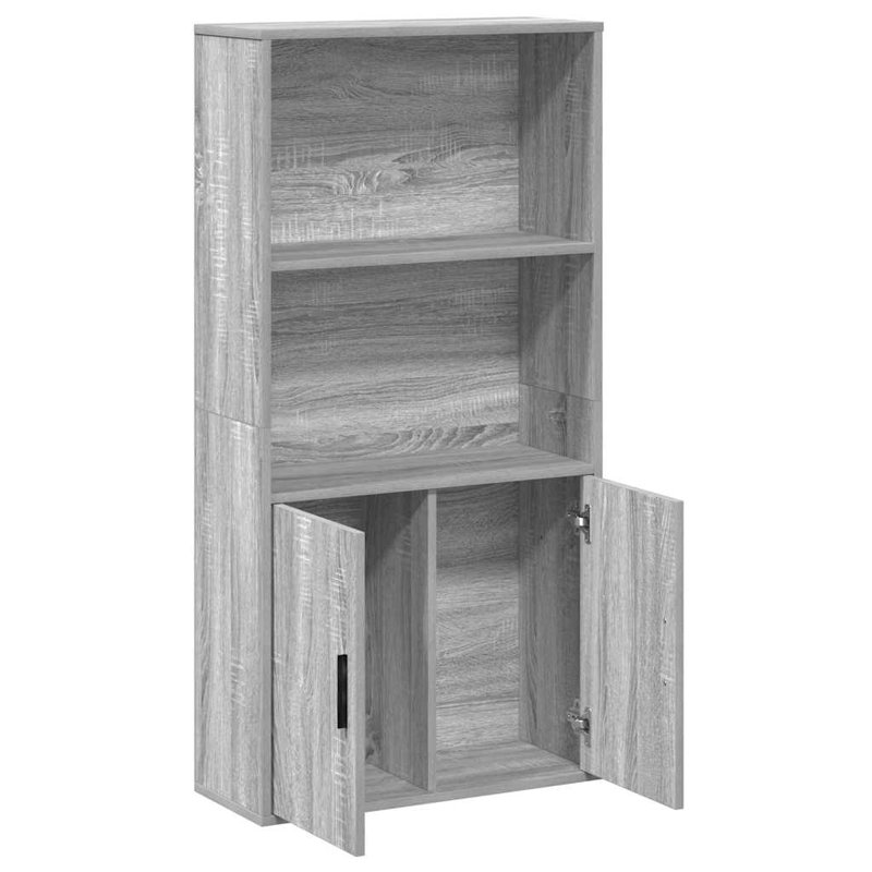 Bookcase 60X24x120 Cm Engineered Wood, Grey Sonoma