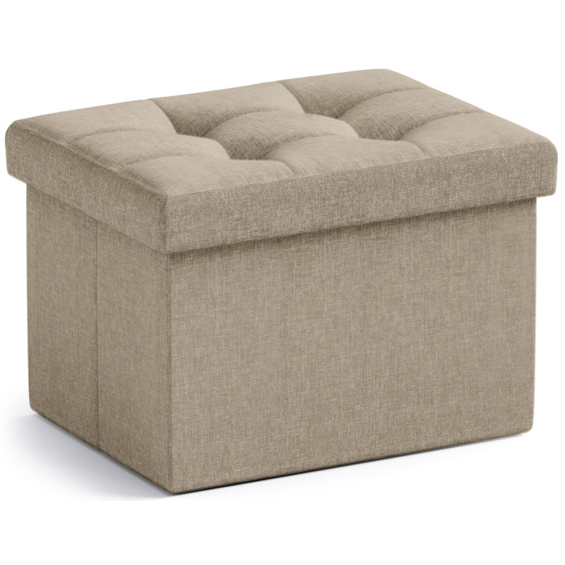 Bibianna Upholstered Ottoman, Taupe
