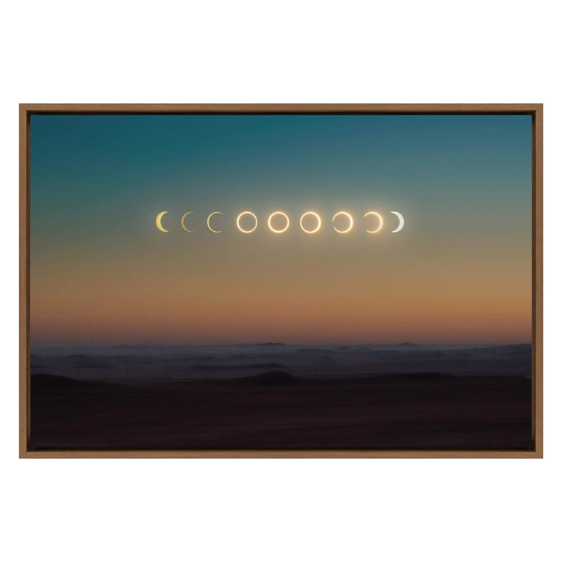 Moon " Moon Phases Aerial Astronomy & Space Photography Warm Landscape Mountain Sunrise At Dawn ", Natural