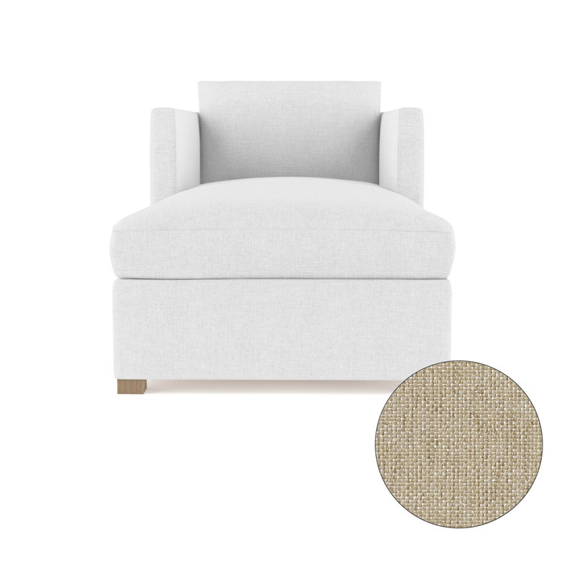 Chaise longue Madison, Patiné, Cuir vieilli graphite