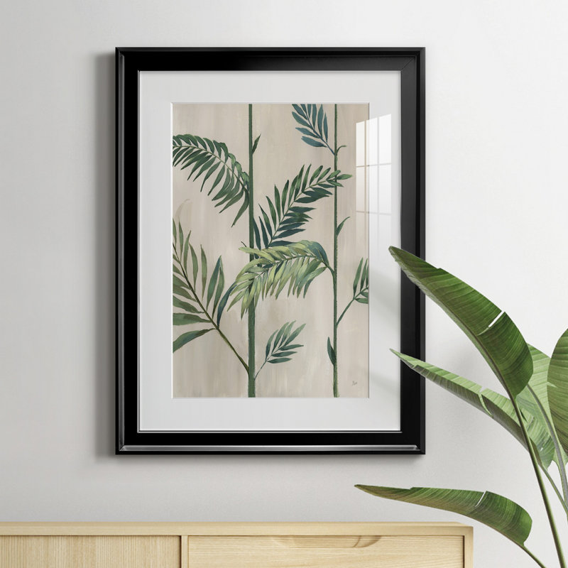 Modern Fronds II - cadre photo, impression, H 18,5 po x l 24,5 po x P 1,5 po, Noir