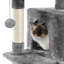 Tour pour chat d'intérieur de 61 pouces avec planche à gratter, perchoir supérieur, appartement pour chat, hamac, plateforme et pompons