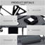 Chaise longue 2 pièces avec dossier inclinable à 5 niveaux, trou de lecture, poche latérale, gris-104846685-104846686