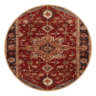 Machine Washable Persian Brown Area Rug