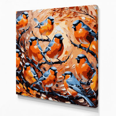 «Birds Common Chaffinch Brown», art mural sur toile