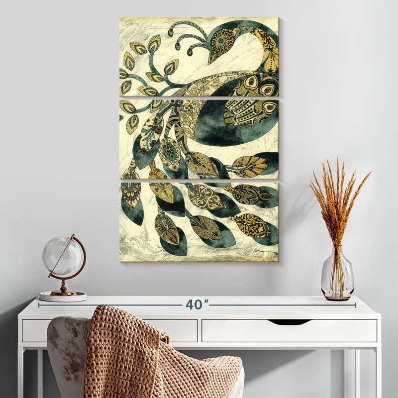 Brampt Royal Peacock II, 32" H x 20" W