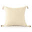 Housse de coussin en polyester orange / beige