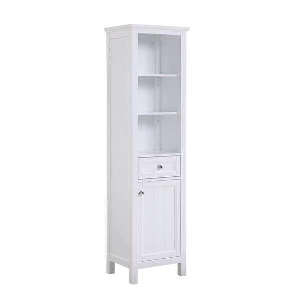 Tall Bathroom Storage Cabinet Home 64” Height Freestanding Linen Tower  Cabinet