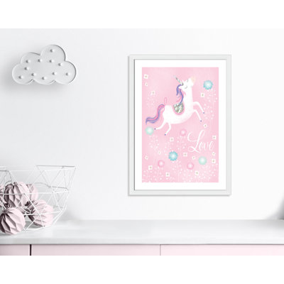 «Love Unicorn», art encadré