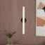 Tole 24-in Black dimmable LED Wall Sconce-162125450