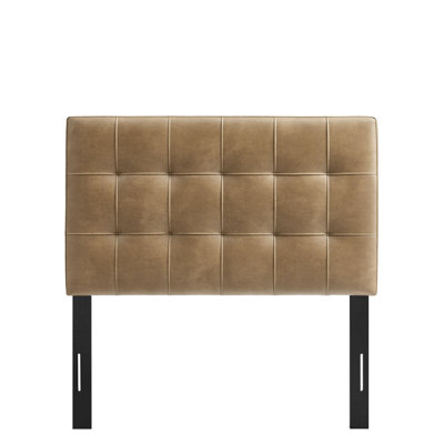 Peyton Vegan Leather Twin Size Headboard In Toast