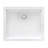Ruvati 21 x 17 inch Granite Composite Quartz Undermount Single Bowl Wet Bar Prep Sink - Arctic White Matte --94008022