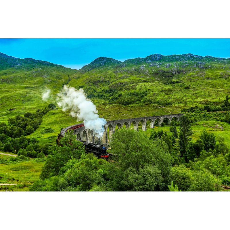 Glenfinnan Viaduct by Aleksej Bobko Momentinframe - Wrapped Canvas Print, 51cm H x 76cm W