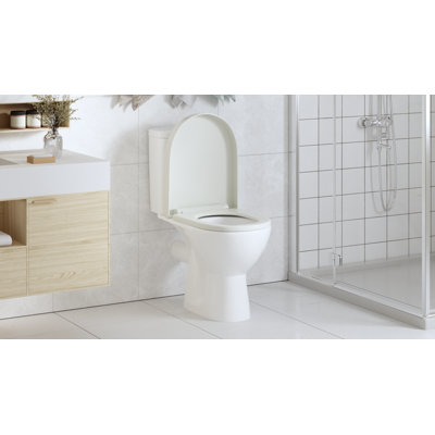 Vidaxl Soft-ccose Toilet Seat With Quick-release Design White Square