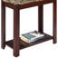 Grande table de bout en bois de 24 po pour ajouter du charme à votre salon ou à votre chambre à coucher