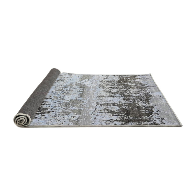 Tapis abstrait gris, Rond 7 pi