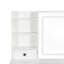 Élégant meuble-lavabo avec lumières DEL réglables et multiprise, 3 grands tiroirs pour le rangement et l'organisation