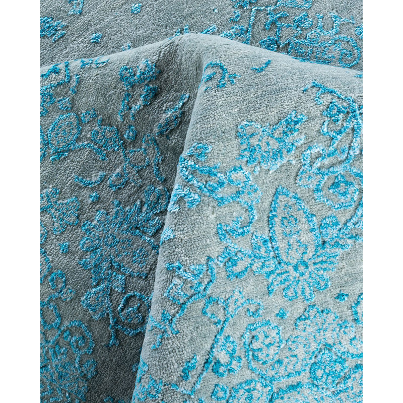 Overdyed One-of-a-Kind 8' 1" X 9' 10" Hand Knotted Area Rug