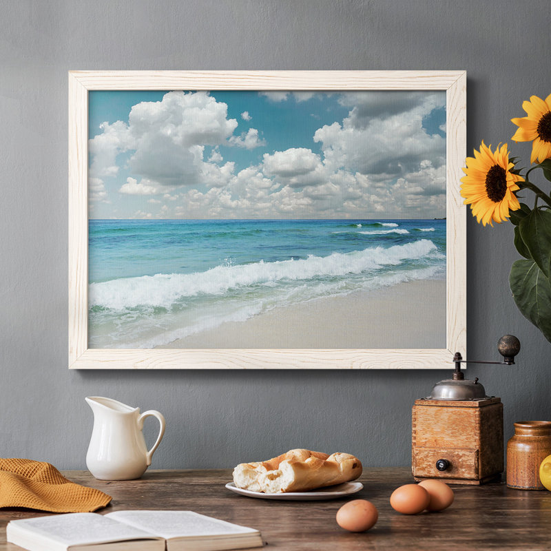 «Beach Bliss», reproduction sur toile, Blanc, H 26 po x l 38 po x P 1,5 po