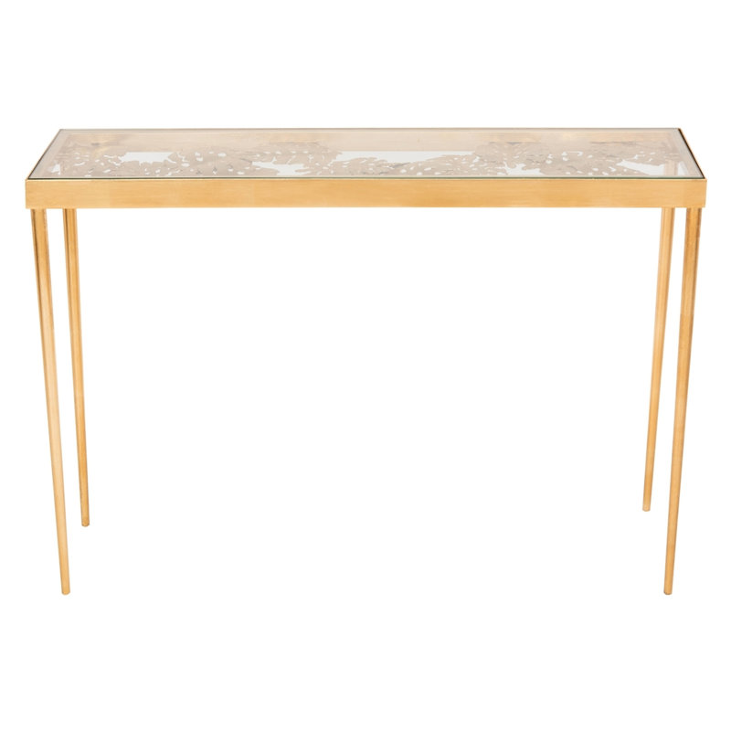 Grimes 42'' Glass Top Console Table