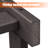 Denarrius Adirondack Outdoor Side Table ,HDPE Patio Table with Easy Maintenance and Weather resistance-1993346245