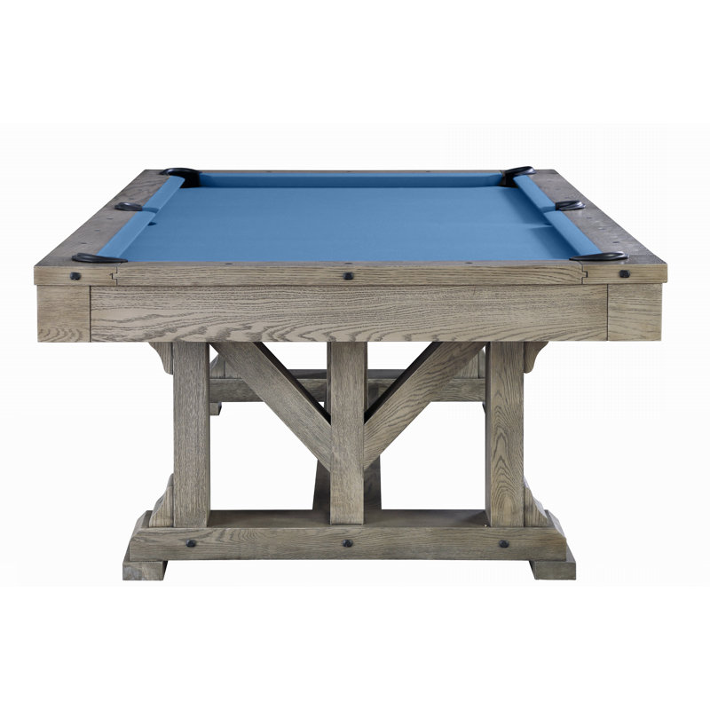 Cross Creek Slate Pool Table with Professional Installation Included, Academy Blue, 7', No