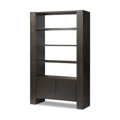 Fisher Bookcase-Smoked Black Veneer