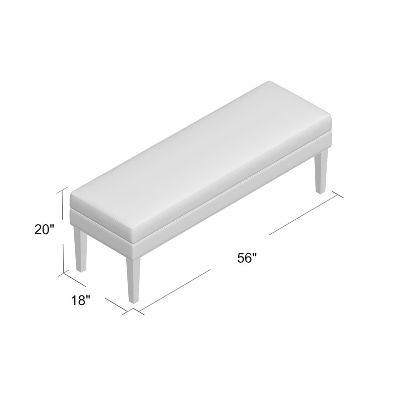 Livery Upholstered Bench, Venice Navy