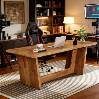 Industrial Conference Table,Executive Desk,Wood Computer Desk