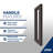 Belmore XL 29.25 - 30.25 in. x 80 in. Frameless Hinged Shower Door with Ultra-Bright  Glass-93065177-110117908