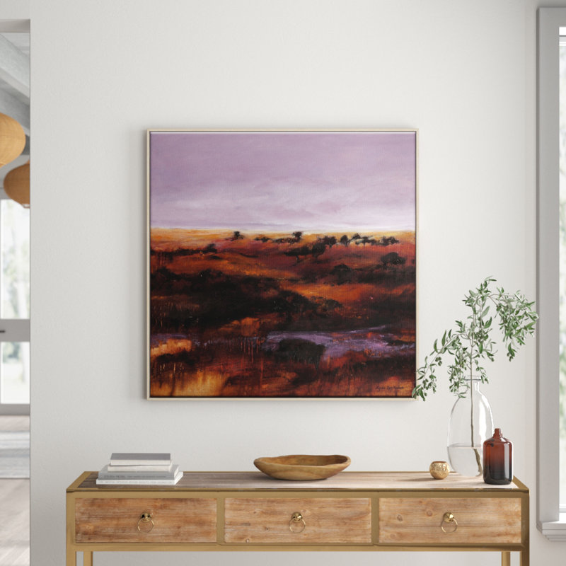 Lilac Lull by Lydia Ben-Natan - Print on Canvas, Timber, 102cm H x 102cm W