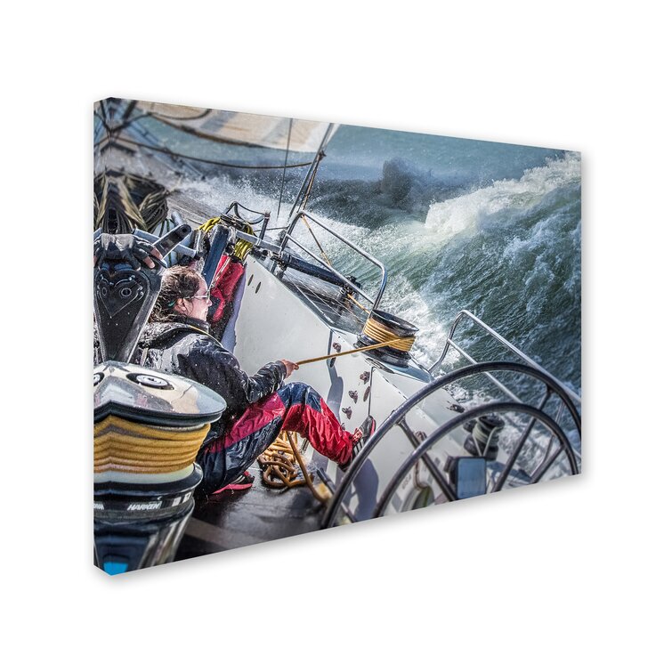 'Storm in San Francisco Bay' Photographic Print on Wrapped Canvas