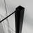 32" - 33.2" Adjustable Width Pivot Swing Panel Shower Door, 6mm Tempered Glass, Black Finish, Reversible Installation, 180° Rotating Pivot, Bi Folding Hinges, Magnetic Seal Strips For Dry Wet