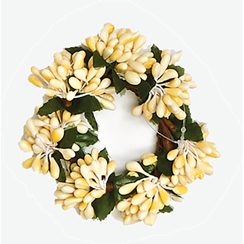 1.5" Inner Diameter Artificial Seed Taper Candle Ring