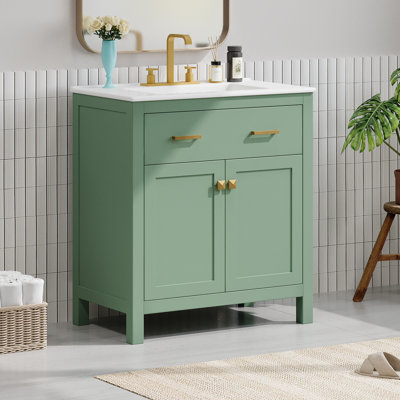 Meuble-lavabo de 30 pouces avec lavabo en céramique
