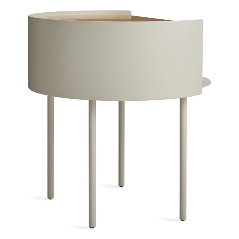 Li'l Something Solid Wood Single End Table, Putty