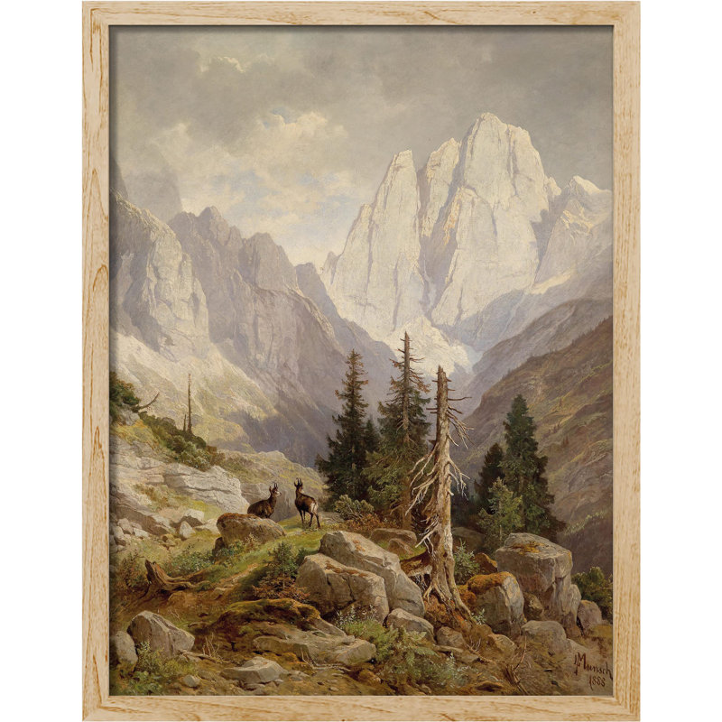 «Winter Autumn Mountain Pine Tree» sur, Naturel, H 16 po x l 12 po