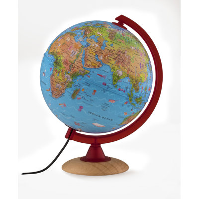 Nova Wood Tabletop Globe